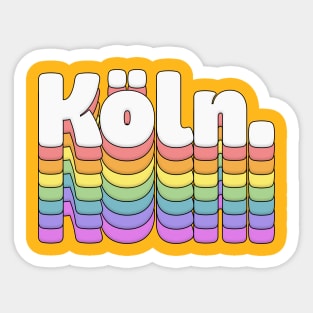 Köln \\\//// Retro Typography Design Sticker